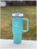 Luna&Muni (Eucalyptus 40oz tumble mug with handle, Travel Mug Insulated Tumblers Iced for Tea Coffee Gift, Insulated Reusable Stainless view 2