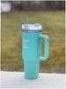 Luna&Muni (Eucalyptus 40oz tumble mug with handle, Travel Mug Insulated Tumblers Iced for Tea Coffee Gift, Insulated Reusable Stainless view 3