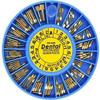 Dental use gold Screw Posts Kits 120 pcs Conical shaped 24K Gold Plated (120pcs- Gold plated) view 1