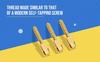 Dental use gold Screw Posts Kits 120 pcs Conical shaped 24K Gold Plated (120pcs- Gold plated) view 2