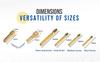 Dental use gold Screw Posts Kits 120 pcs Conical shaped 24K Gold Plated (120pcs- Gold plated) view 3